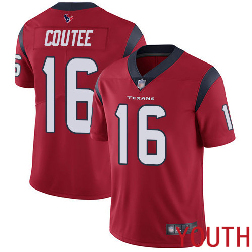 Houston Texans Limited Red Youth Keke Coutee Alternate Jersey NFL Football #16 Vapor Untouchable->women nfl jersey->Women Jersey